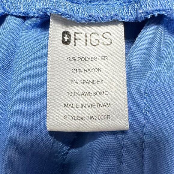 Figs Yola Skinny Scrub Pants Ceil Blue Women Small - Picture 5 of 9